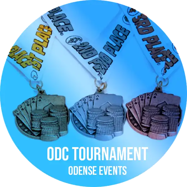 1, 2 og 3 pladsen medaljer til ODC turnering i Odense Events