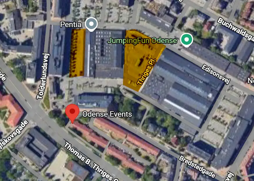 Parkeringsområder ved Odense Events - Gratis efter kl. 17.00